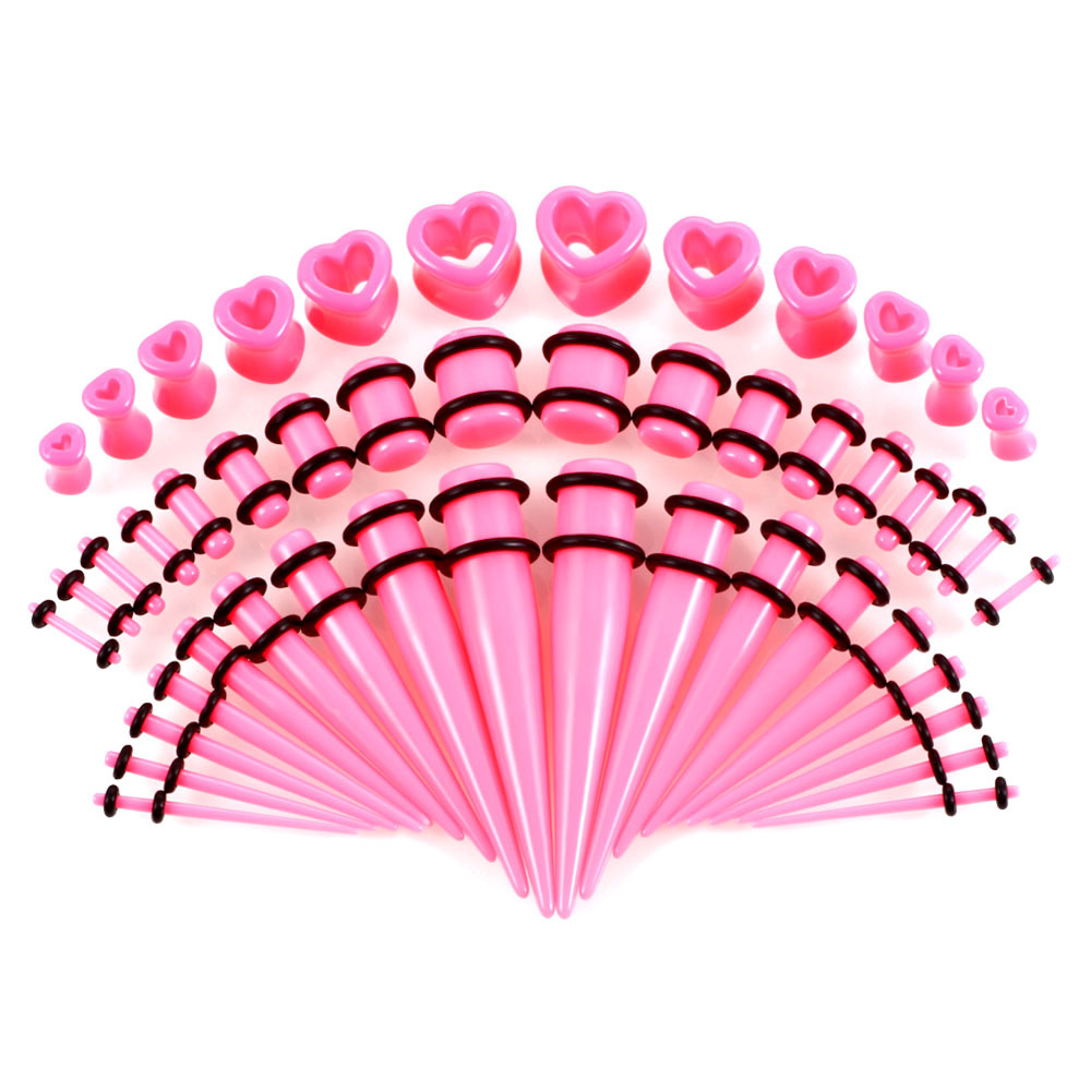 Acrylic Heart-Shaped Earrings Set of 48 - Stylish & Colorful Collection - Image 2