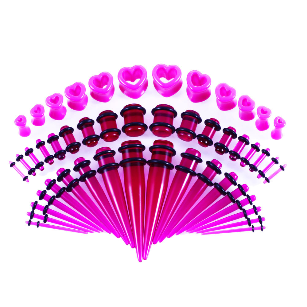 Acrylic Heart-Shaped Earrings Set of 48 - Stylish & Colorful Collection - Image 9