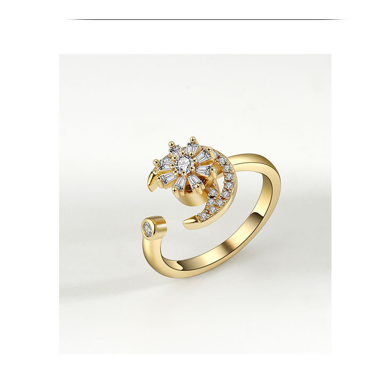 Sterling Silver Anxiety Spinning Ring - Open Design for Calmness - Image 3