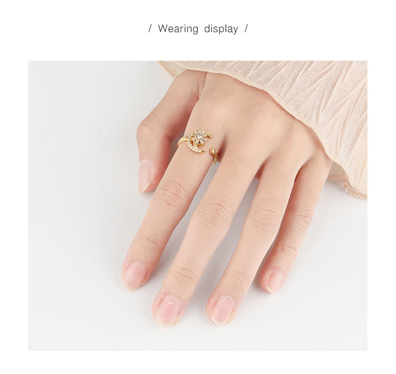 Sterling Silver Anxiety Spinning Ring - Open Design for Calmness - Image 6