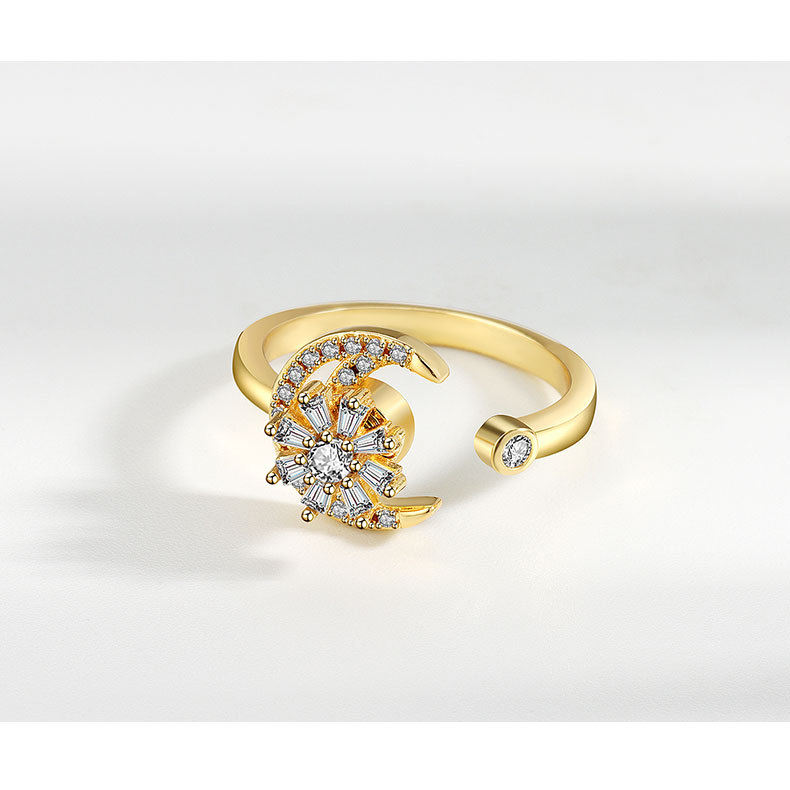 Sterling Silver Anxiety Spinning Ring - Open Design for Calmness - Image 9