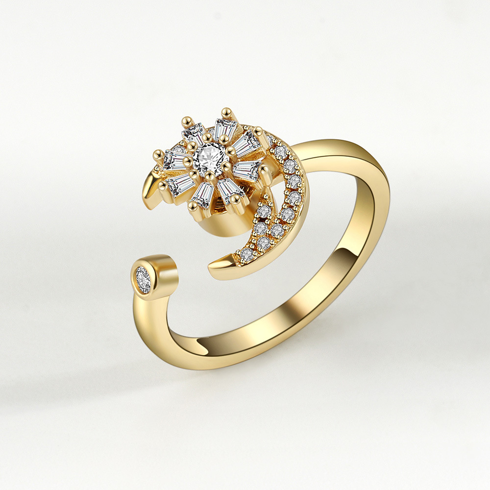 Sterling Silver Anxiety Spinning Ring - Open Design for Calmness - Image 16