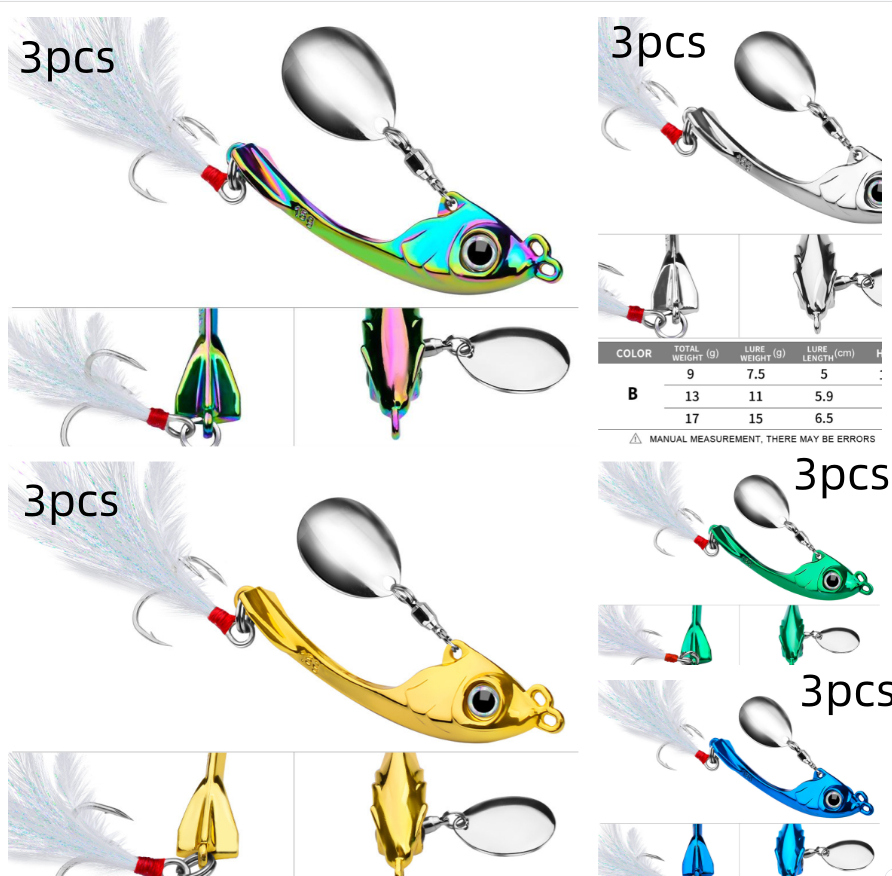 Moon Spinning Sequins Lure String for Long-Distance Casting - Image 37