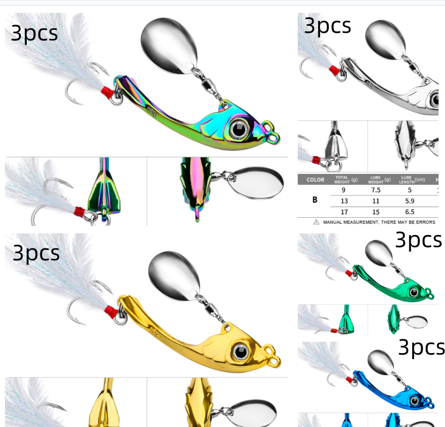 Moon Spinning Sequins Lure String for Long-Distance Casting - Image 38