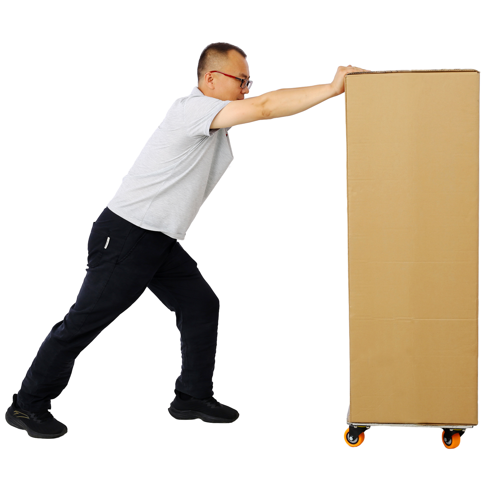 Heavy-Duty Transport Dolly with 3-Inch TPU Professional Casters & Brake Option - Image 9