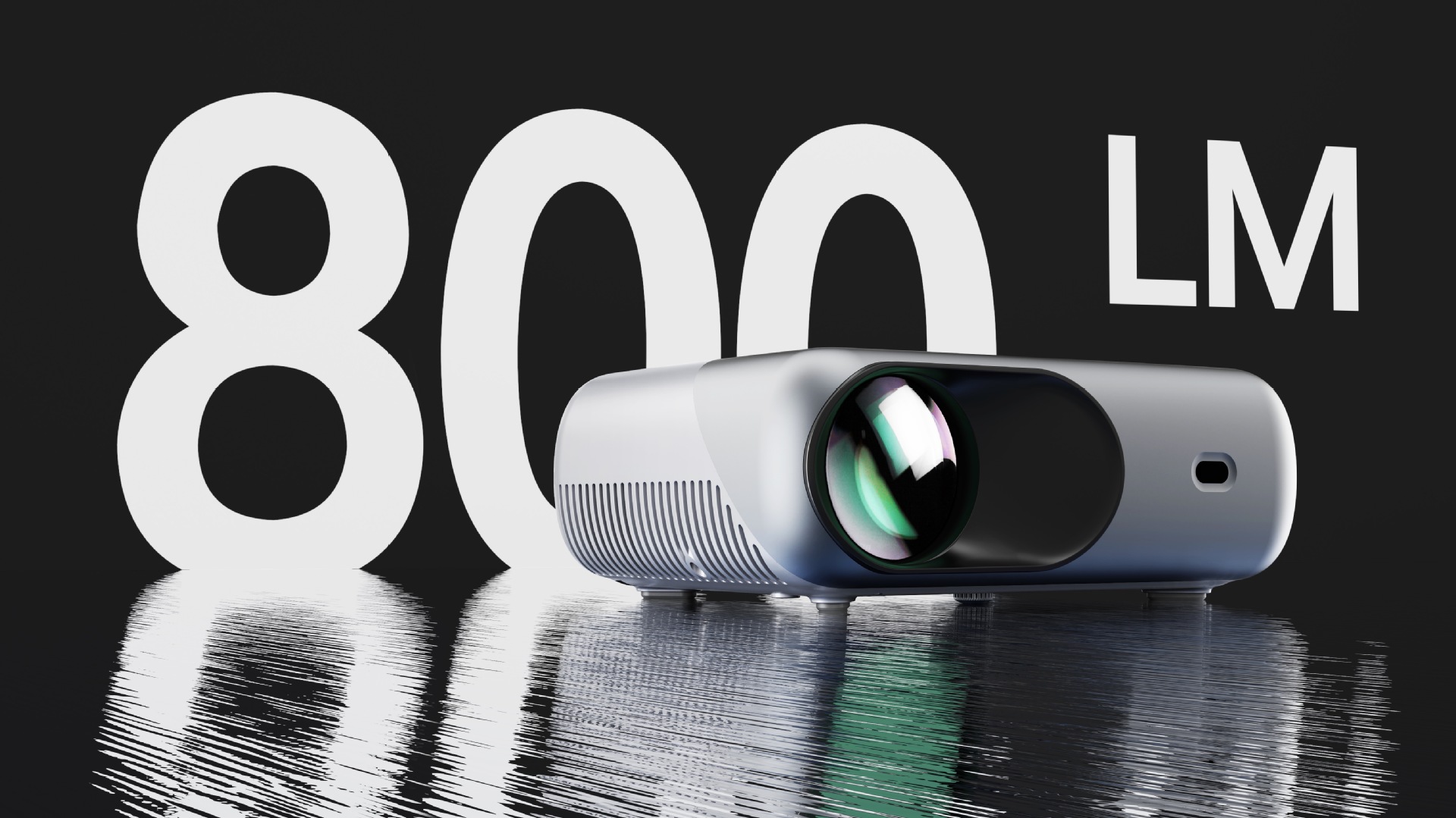 Portable Home Projector with WiFi - HD 1080p for Mobile Phone Screen Sharing