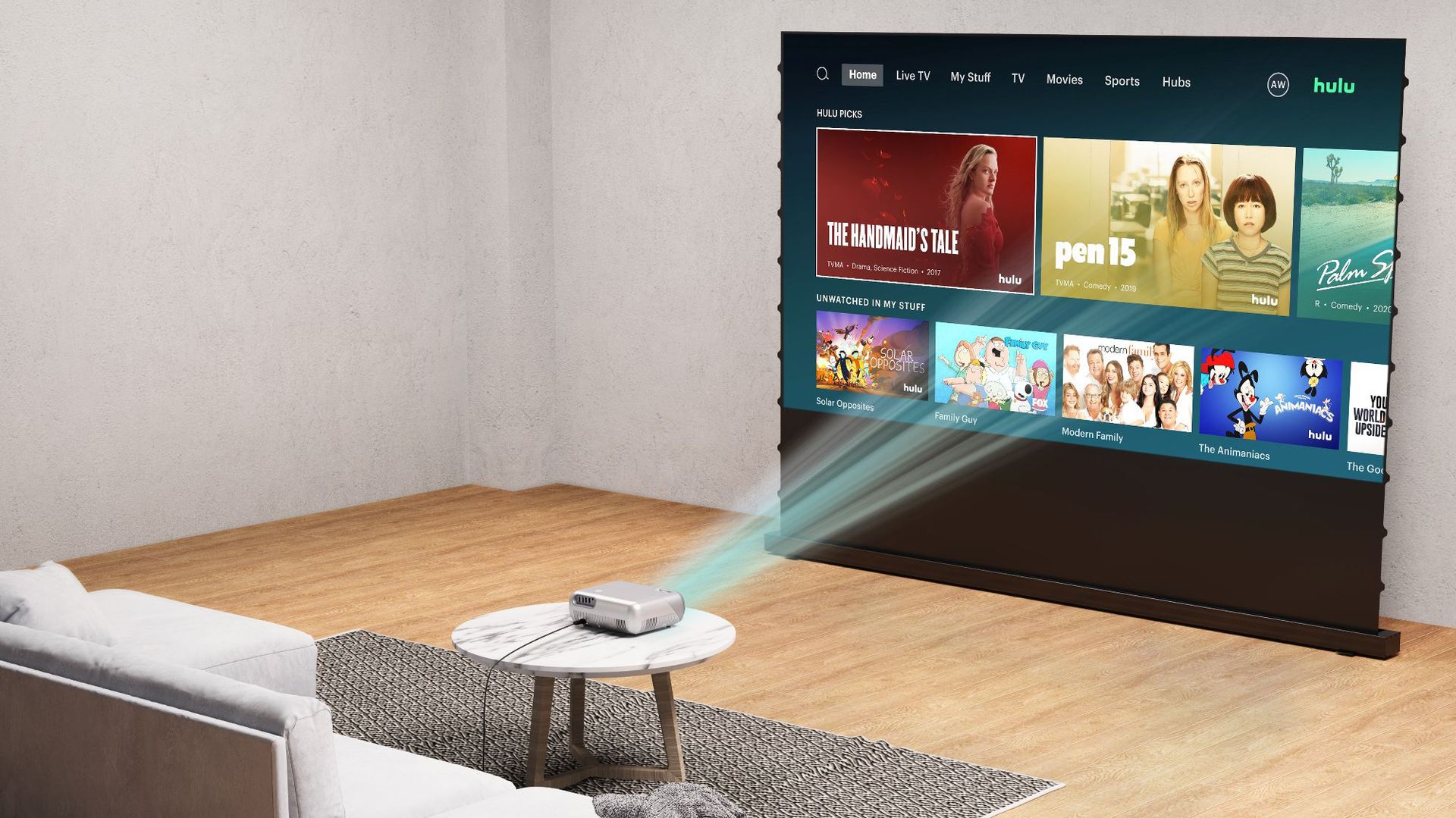 Portable Home Projector with WiFi - HD 1080p for Mobile Phone Screen Sharing - Image 3