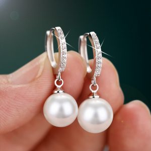 Sterling Silver S925 Freshwater Pearl Earrings - Elegant Jewelry for Every Occasion