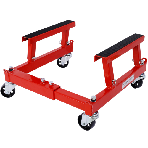 Heavy-Duty Red ATV Motorcycle Engine Cradle Dolly - 1500lbs Capacity - Image 4