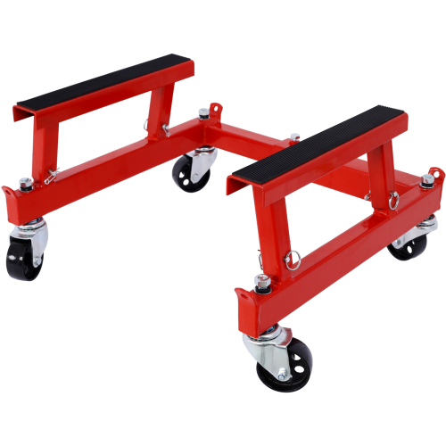 Heavy-Duty Red ATV Motorcycle Engine Cradle Dolly - 1500lbs Capacity - Image 9