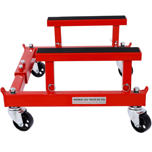 Heavy-Duty Red ATV Motorcycle Engine Cradle Dolly - 1500lbs Capacity - Image 11