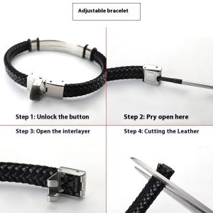 Stylish Woven Leather Rope Retro Bracelet - Trendy Fashion Accessory