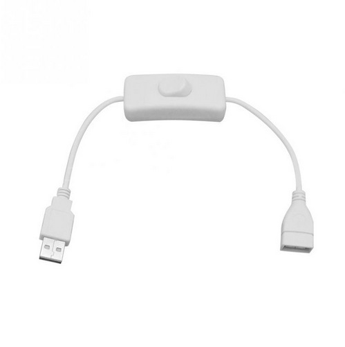 All-Copper USB Male to Female Extension Cable with USB Switch Feature - Image 2