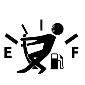 Humorous Car Sticker - Pull Fuel Tank Pointer Ef Vinyl Decal for Fuel Tanks