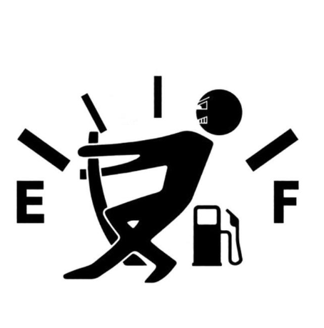 Humorous Car Sticker - Pull Fuel Tank Pointer Ef Vinyl Decal for Fuel Tanks