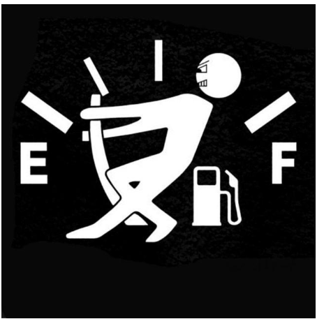 Humorous Car Sticker - Pull Fuel Tank Pointer Ef Vinyl Decal for Fuel Tanks - Image 2