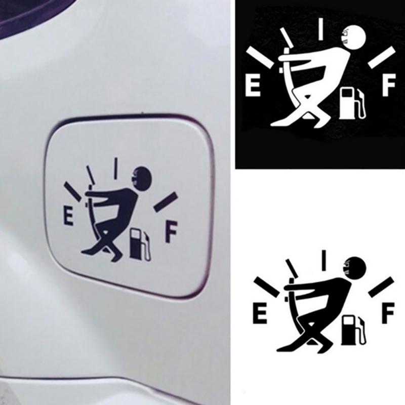 Humorous Car Sticker - Pull Fuel Tank Pointer Ef Vinyl Decal for Fuel Tanks - Image 4