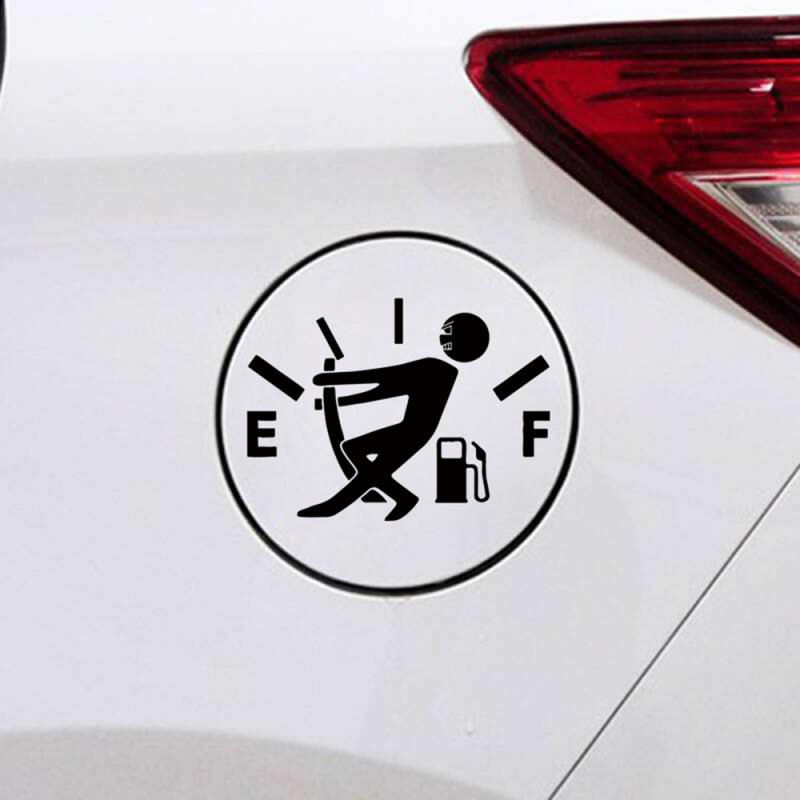 Humorous Car Sticker - Pull Fuel Tank Pointer Ef Vinyl Decal for Fuel Tanks - Image 8