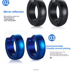 Stylish Stainless Steel Curved Ear Clip for Effortless Elegance