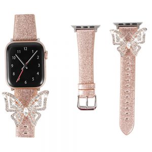 Apple Watch Featuring Sparkling Diamond Butterfly Design