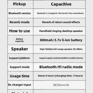 High-Quality Karaoke Speaker Microphone for Ultimate Singing Experience