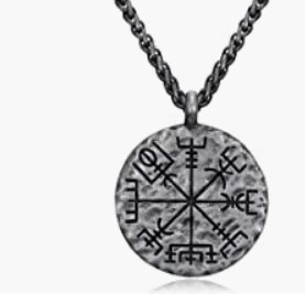 European & American Titanium Steel Men's Retro Viking Mythology Pendant Necklace - Image 3