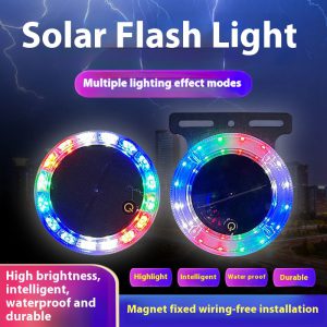 Touch Car Solar Strobe Light - Versatile Multi-Mode Illumination