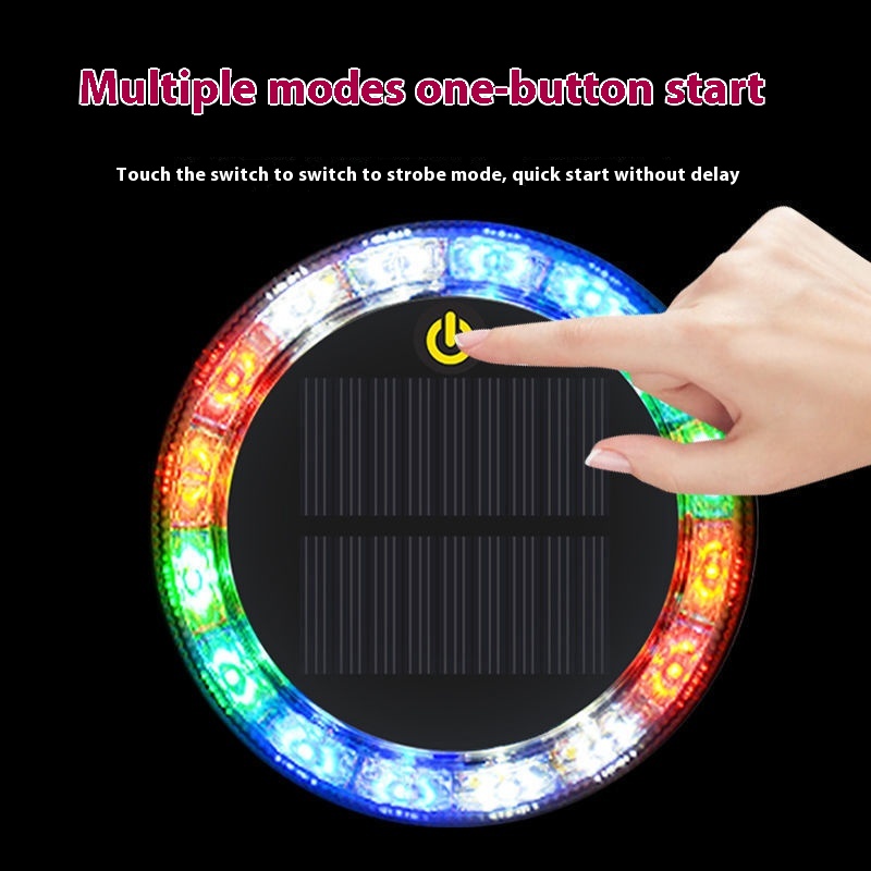 Touch Car Solar Strobe Light - Versatile Multi-Mode Illumination - Image 2