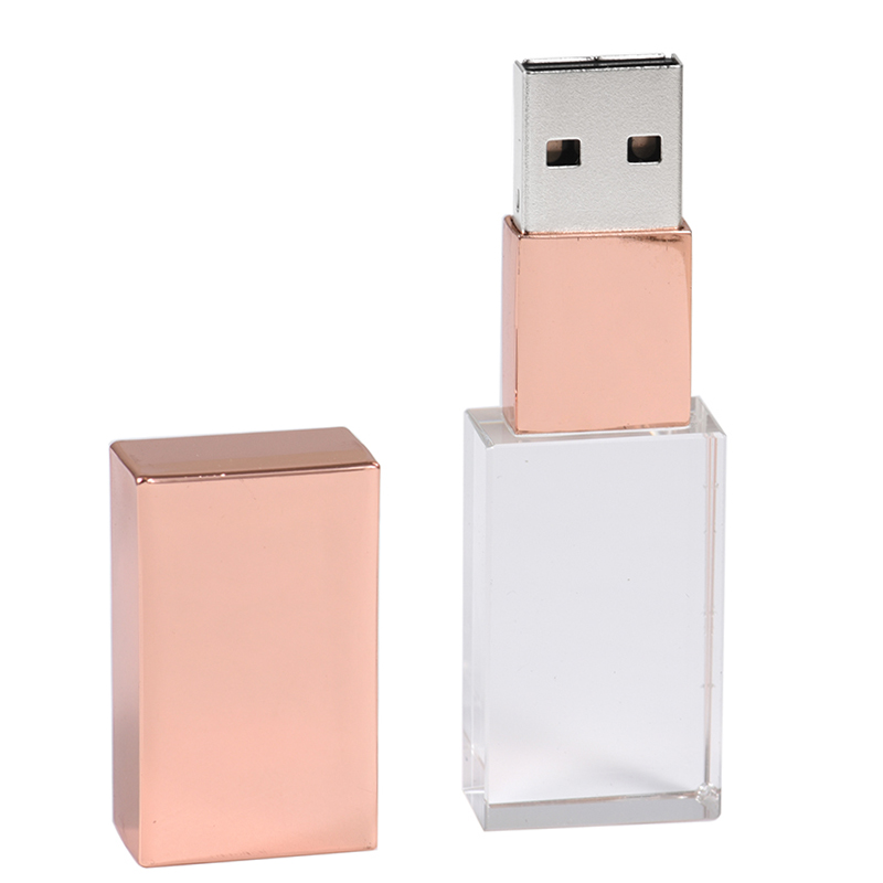 Personalized Crystal USB Flash Drive | Transparent Glass Design | Creative Storage Solution - Image 7