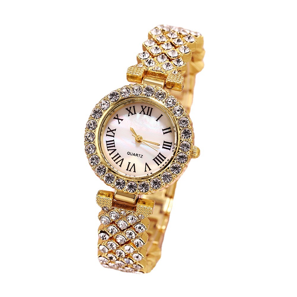 Luxury Diamond Women’s Quartz Bracelet Watch with Rhinestone Accents - Image 3