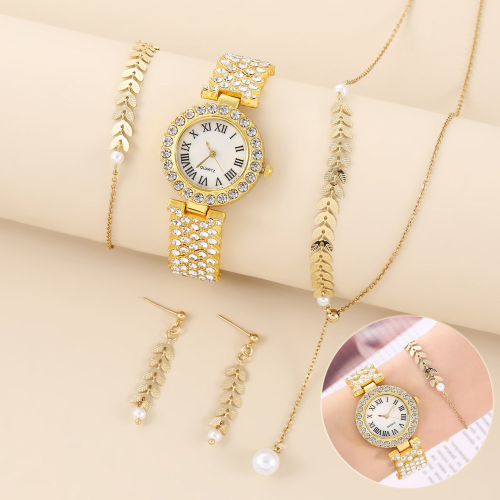 Luxury Diamond Women’s Quartz Bracelet Watch with Rhinestone Accents - Image 4