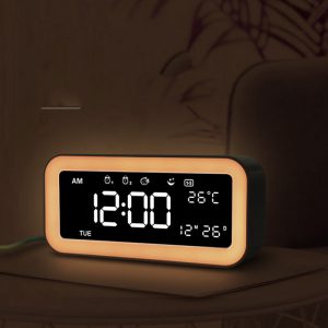 Multifunctional LED Atmosphere Light - Colorful Alarm Clock for Ambiance