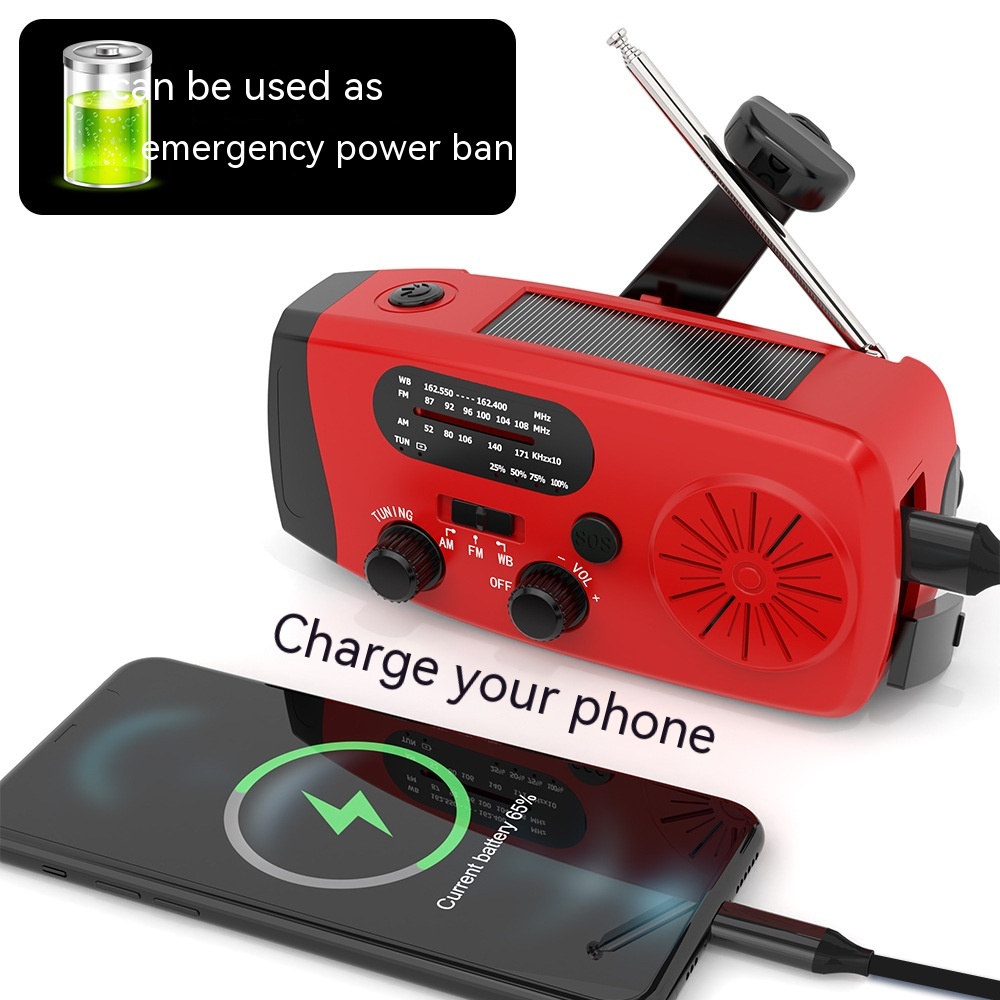 Compact Multi-Functional Solar-Powered Emergency Radio for On-the-Go Use - Image 11