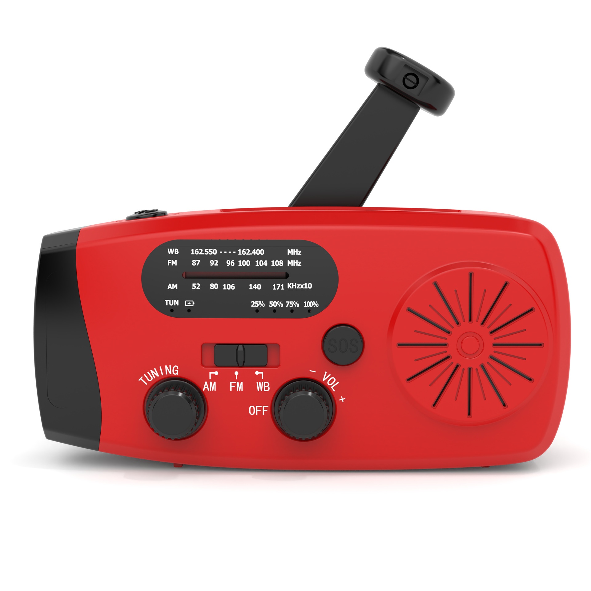 Compact Multi-Functional Solar-Powered Emergency Radio for On-the-Go Use - Image 12