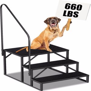 3-Level RV Ladder Stool - Durable & Compact Folding Ladder for Easy Access