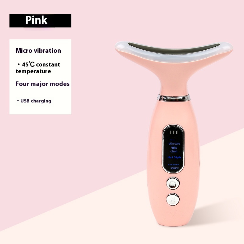Neck Beauty Instrument with Color Light Charging - V Face Massage Device - Image 5