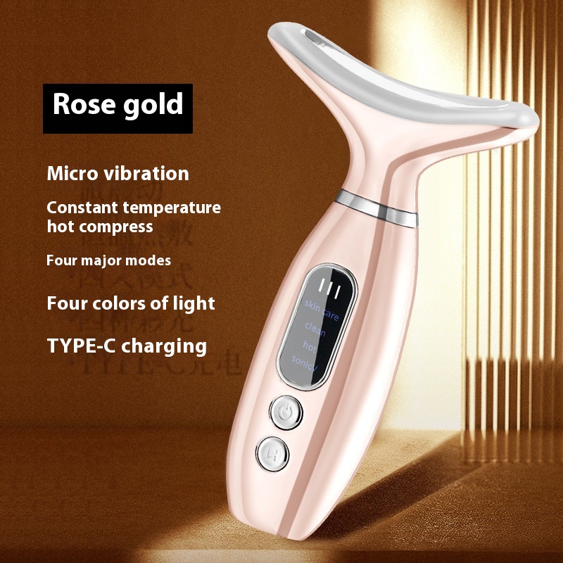 Neck Beauty Instrument with Color Light Charging - V Face Massage Device - Image 6