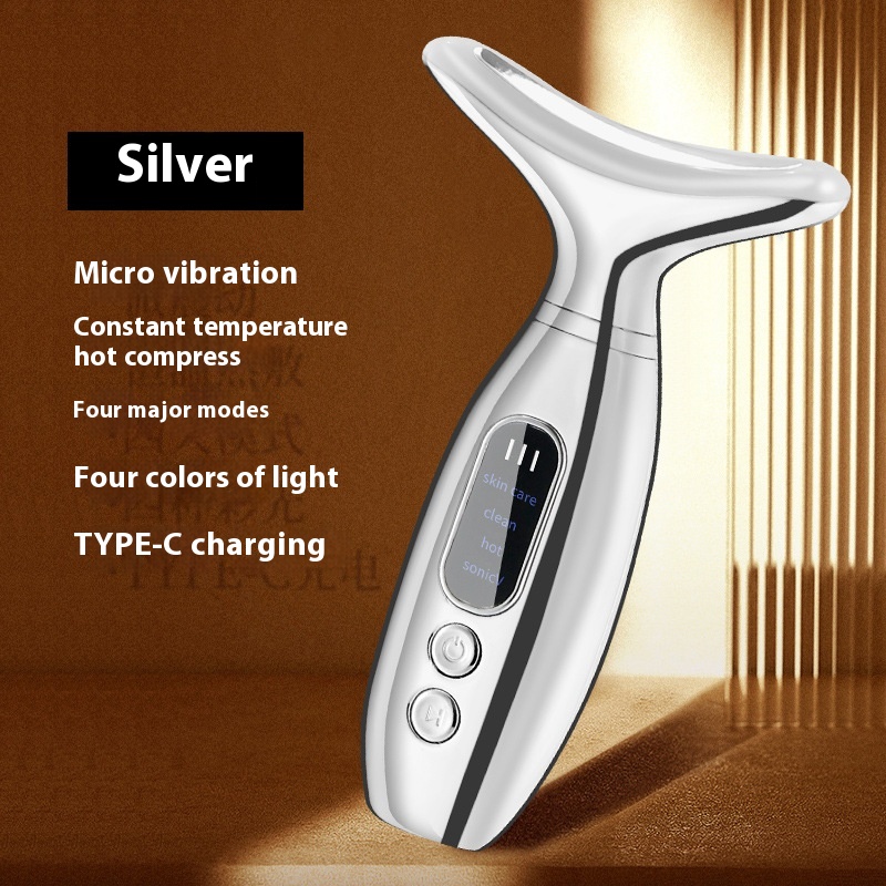 Neck Beauty Instrument with Color Light Charging - V Face Massage Device - Image 7