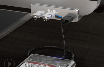 Notebook Computer Snap-On USB 3.0 Hub and Splitter for Enhanced Connectivity - Image 3
