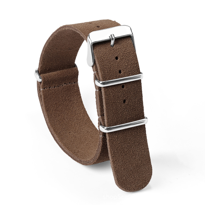 Premium Soft Genuine Leather Velvet Strap - Artistic Style for Elegance