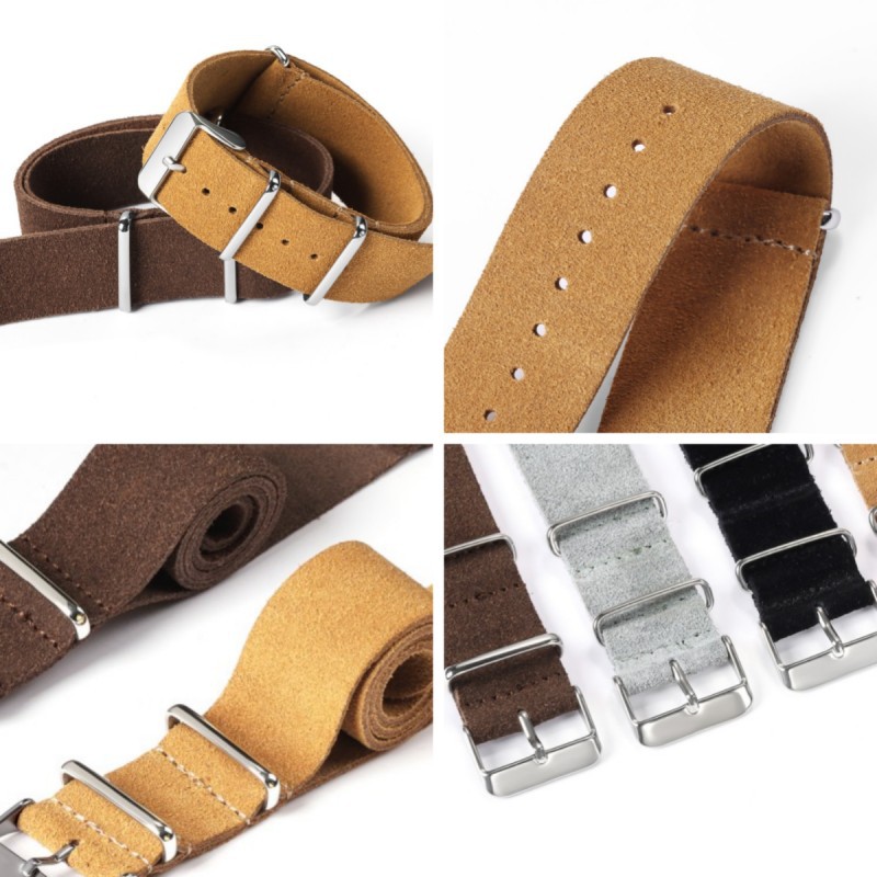 Premium Soft Genuine Leather Velvet Strap - Artistic Style for Elegance - Image 5