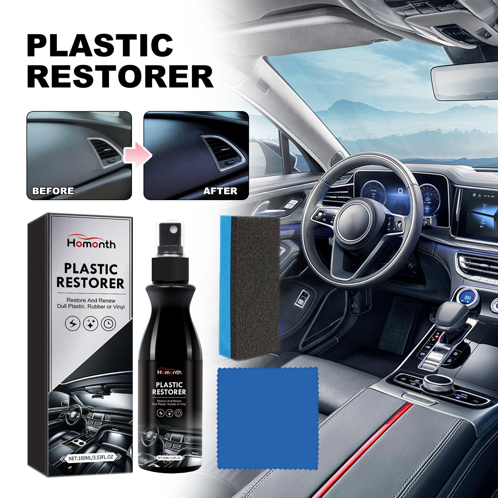 Car Plastic Renovation Agent for Effective Maintenance and Cleaning Solutions