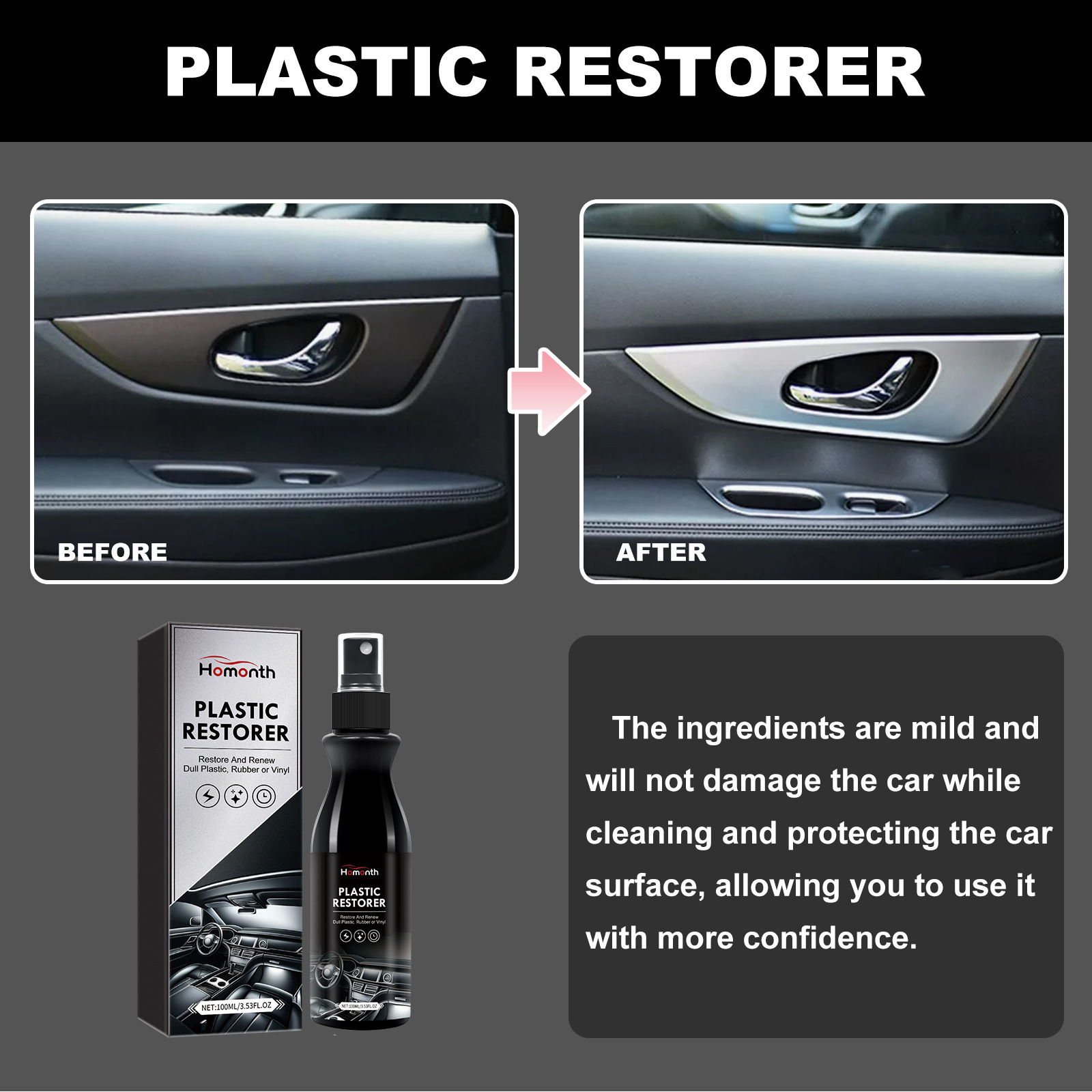 Car Plastic Renovation Agent for Effective Maintenance and Cleaning Solutions - Image 4