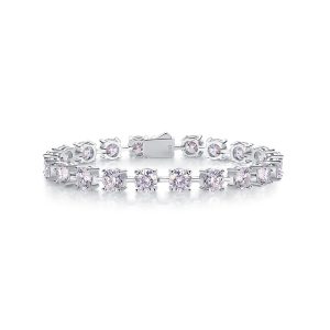 Discover the About Time Luxury Fashion Mossan Diamond S925 Silver Bracelet – A Stunning Alternative to Natural Diamonds