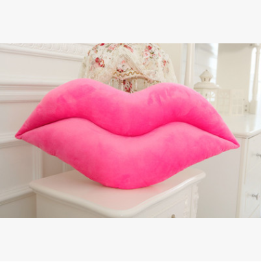 Plush Big Lips Pillow - Creative and Sexy Home Decor Accent