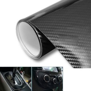 Car Styling Glossy Black 5D Carbon Fiber Vinyl Wrap - Premium Quality Car Film
