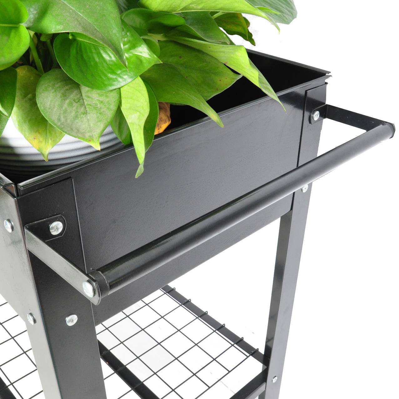 Mobile Metal Raised Garden Bed Cart with Legs for Outdoor Patio and House Use - Image 10