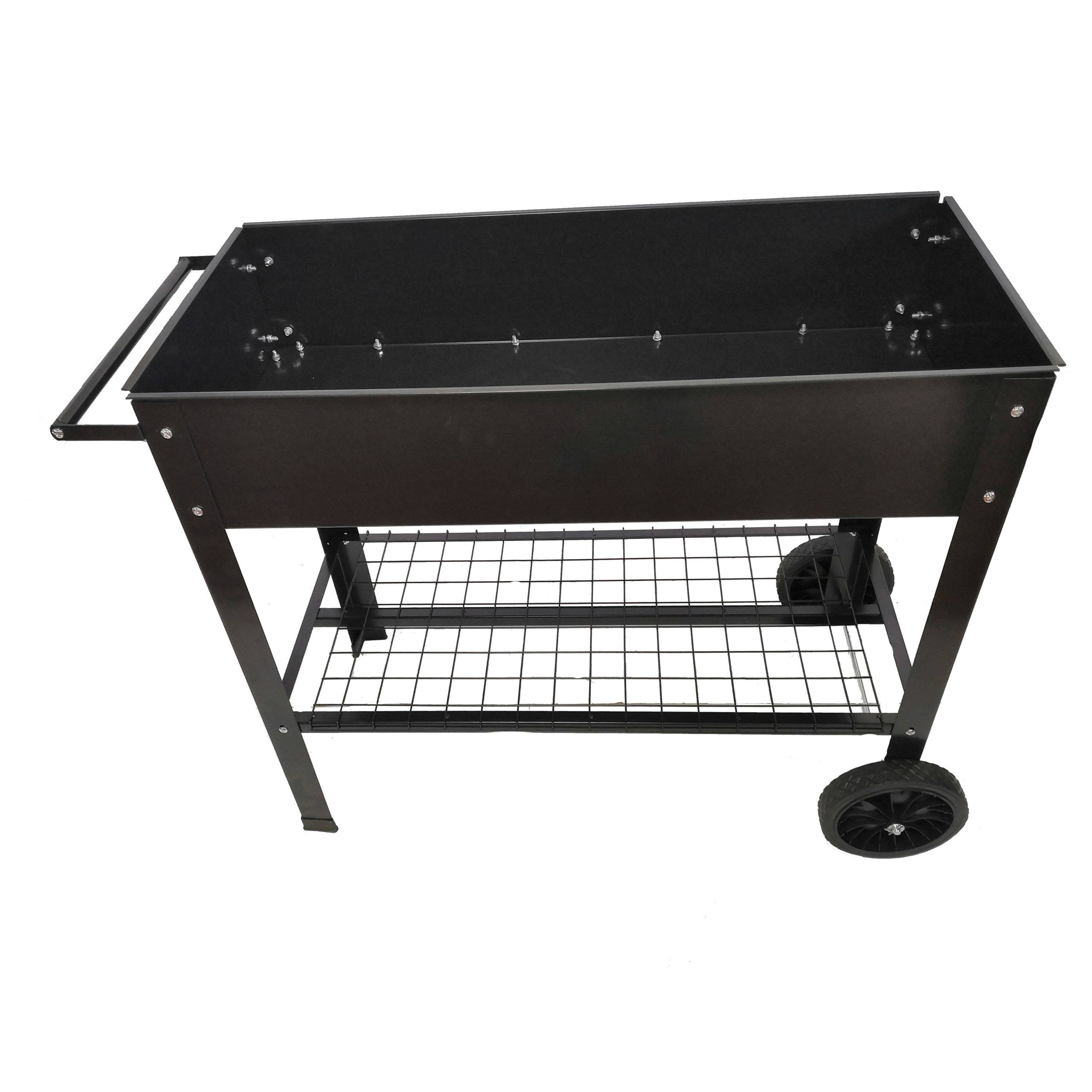 Mobile Metal Raised Garden Bed Cart with Legs for Outdoor Patio and House Use - Image 13