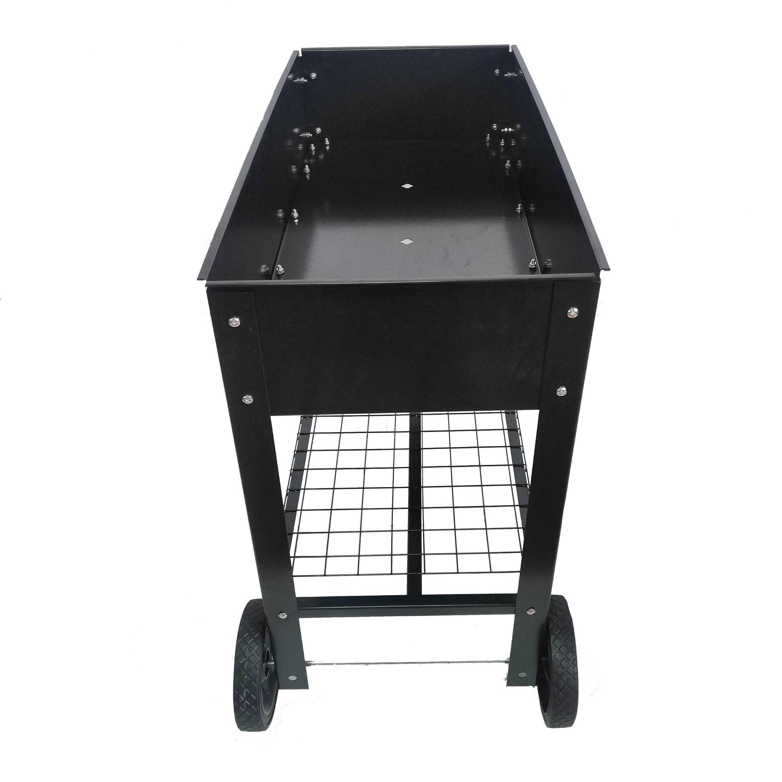 Mobile Metal Raised Garden Bed Cart with Legs for Outdoor Patio and House Use - Image 20