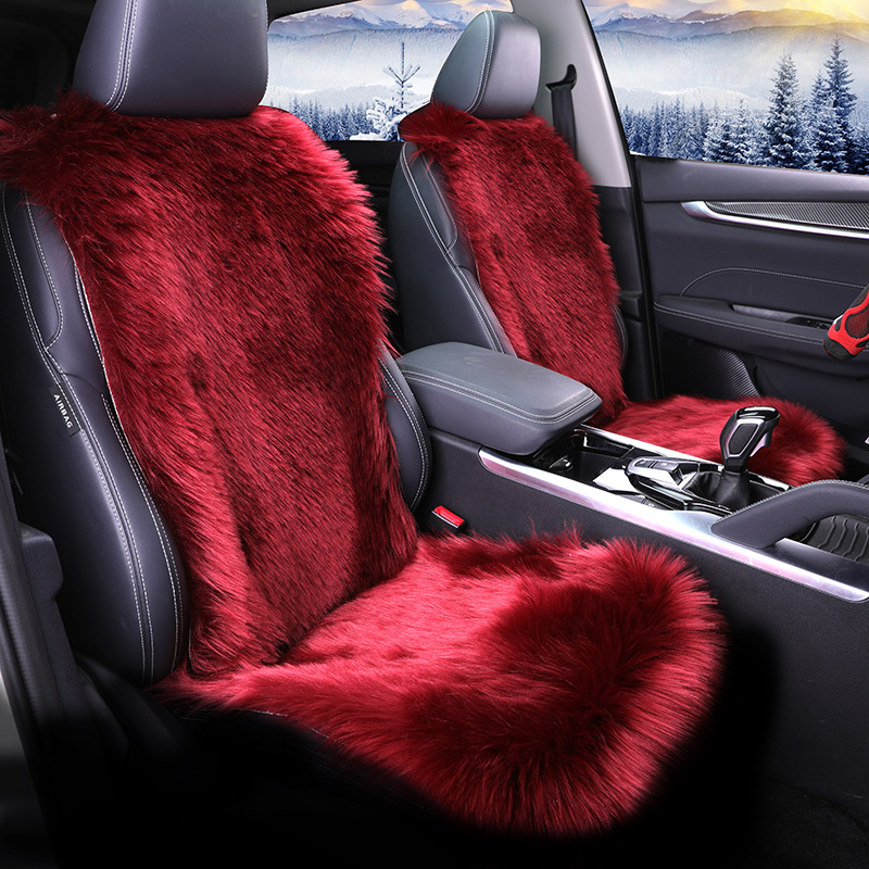 Premium All-Inclusive Car Seat Cover Set - Plush 3-Piece Universal Winter Cushion - Image 4